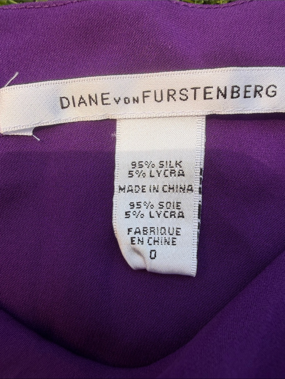 Diane Von Furstenberg Violet Midi Dress 100% Silk - Picture 6 of 16